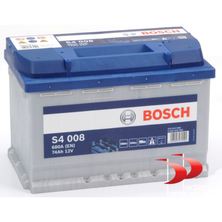 Bosch S4 S4008 74 AH 680 EN Akumuliatoriai